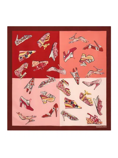 Ferragamo Women's Printed Silk Scarf In Multi