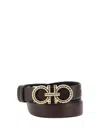 Ferragamo Reversible Belt In Black