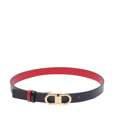 FERRAGAMO FERRAGAMO WOMEN REVERSIBLE GANCINI BELT