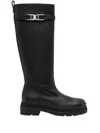 Ferragamo Women's Ryder Knee High Boots In Black In Black