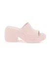 Ferragamo Woman Sandals Light Pink Size 8 Rubber In Pink