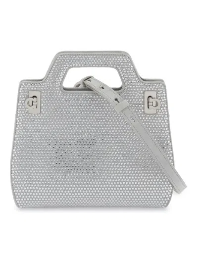 Ferragamo Women's Wanda Mini Bag In Silver