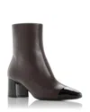 Ferragamo Women's Sambi 60 Block Heel Booties In Brown