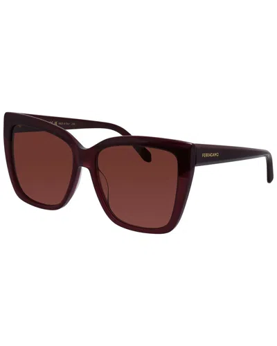 Ferragamo Women's Sf 1102s 58mm Sunglasses In Brown
