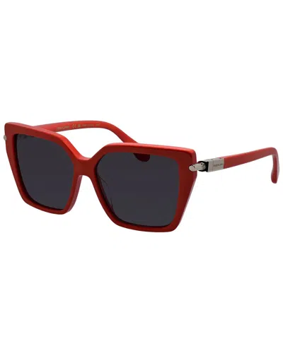 Ferragamo Women's Sf 1106s 57mm Sunglasses In Red