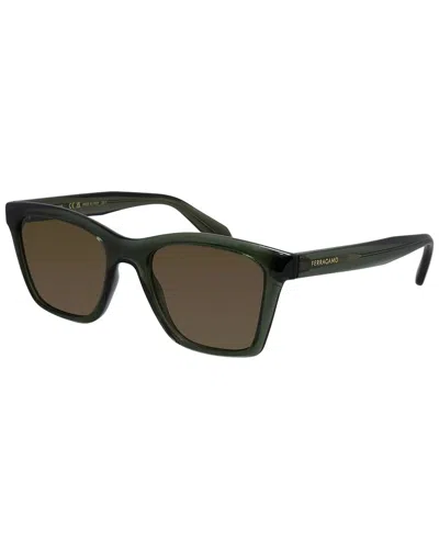 Ferragamo Women's Sf 2001s 54mm Sunglasses In Brown