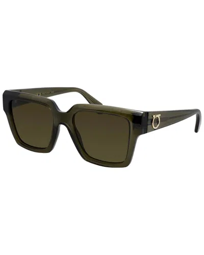 Ferragamo Women's Sf 2014s 54mm Sunglasses In Brown