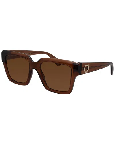 Ferragamo Women's Sf 2014s 54mm Sunglasses In Brown