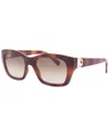 Ferragamo Grey Gradient Square Ladies Sunglasses Sf1012s 214 53 In Brown