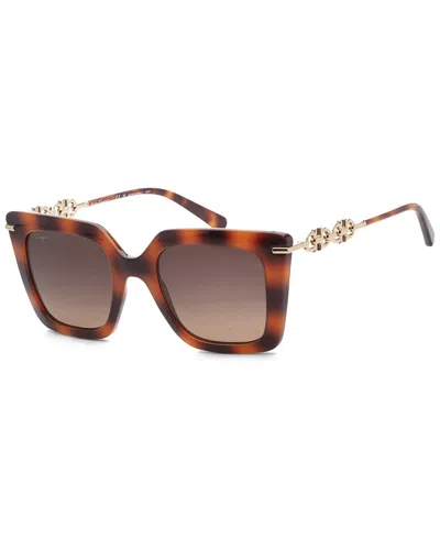 Ferragamo Salvatore  Brown Gradient Butterfly Ladies Sunglasses Sf1041s 238 51