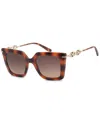 Ferragamo Salvatore  Brown Gradient Butterfly Ladies Sunglasses Sf1041s 238 51 In Brown