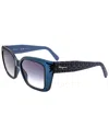Ferragamo Blue Gradient Butterfly Ladies Sunglasses Sf1042s 432 55 In Blue