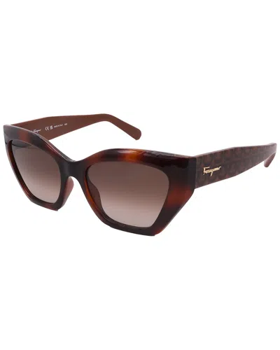 Ferragamo Women's Sf1043s 54mm Sunglasses In Brown