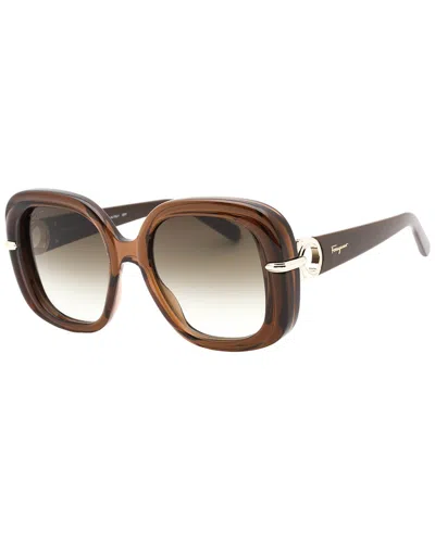 Ferragamo Women's Sf1058s 54mm Sunglasses In Brown