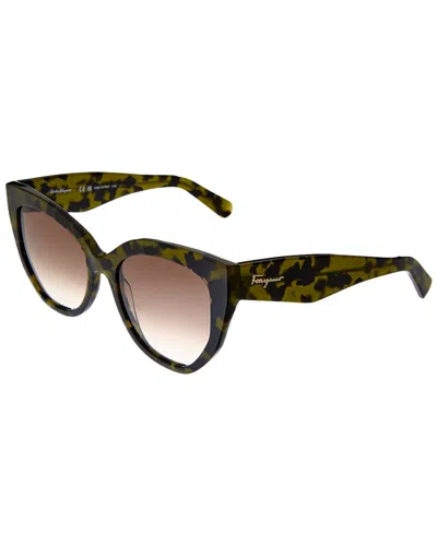 Ferragamo Women's Sf1061s 56mm Sunglasses In Brown