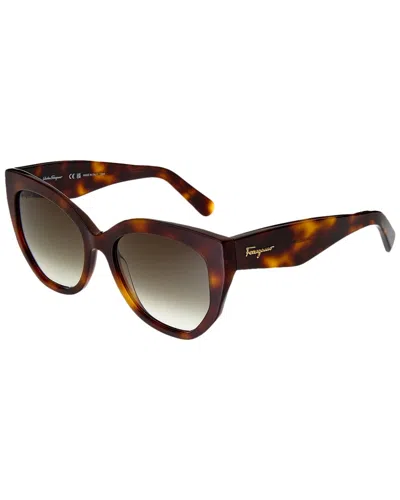 Ferragamo Women's Sf1061s 56mm Sunglasses In Brown