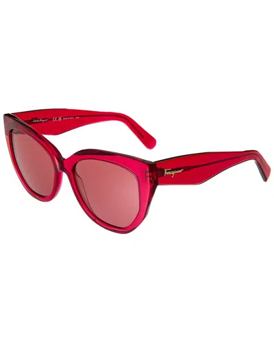 Ferragamo Women's Sf1061s 56mm Sunglasses In Red