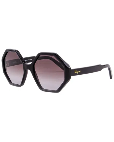 Ferragamo Women's Sf1070s 55mm Sunglasses In Black