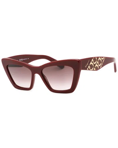 Ferragamo Salvatore  Bordeaux Gradient Cat Eye Ladies Sunglasses Sf1081se 603 55