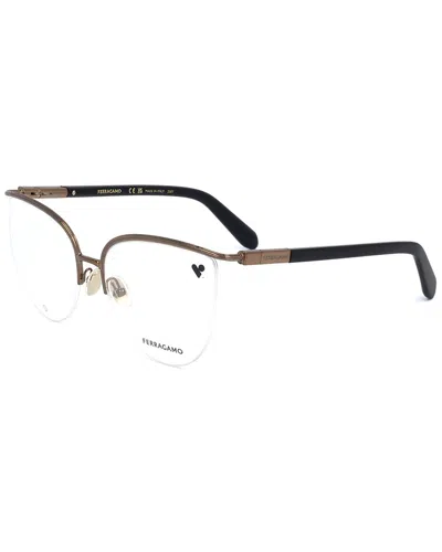 Ferragamo Women's Sf2227 56mm Optical Frames In Gold