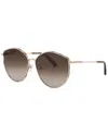 Ferragamo Women's Sf264s 60mm Sunglasses In Brown