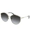 Ferragamo Salvatore  Grey Gradient Irregular Ladies Sunglasses Sf264s 785 60 In Multi