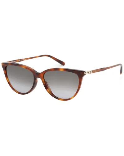 Ferragamo Women's Sf2870s 55mm Sunglasses In Brown