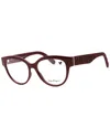 Ferragamo Women's Sf2957e 54mm Optical Frames In Red