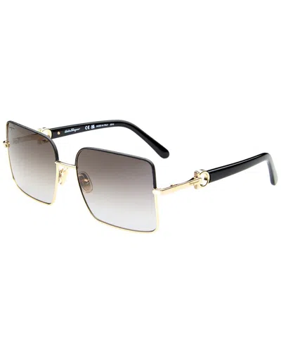 Ferragamo Women's Sf302sl 60mm Sunglasses In Black