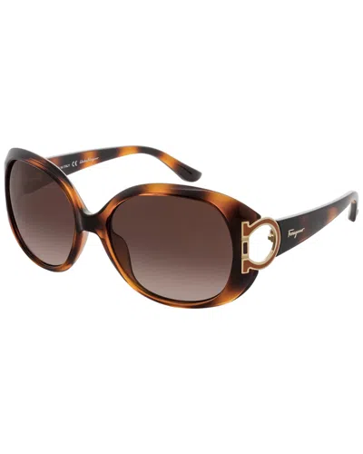 Ferragamo Women's Sf668s 57mm Sunglasses