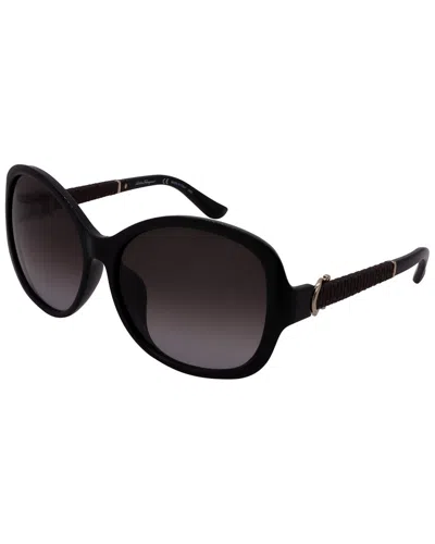 Ferragamo Women's Sf744sla 59mm Sunglasses In Black