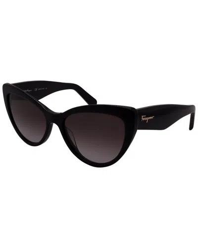 Ferragamo Sunglasses Sf930s-001-56-17-145 Non-polarized In Black