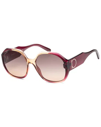 Ferragamo Women's Sf942s 61mm Sunglasses In Brown