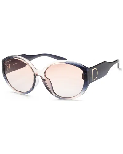 Ferragamo Women's Sf947sa 59mm Sunglasses In Gold