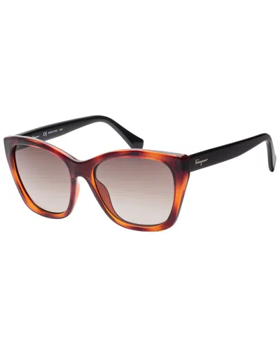 Ferragamo Women's Sf957s 56mm Sunglasses In Brown