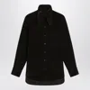 Ferragamo Brown Shirt In Ribbed Velvet Women In Multi
