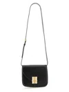 Ferragamo Small Oyster Shoulder Bag In Leather In Black