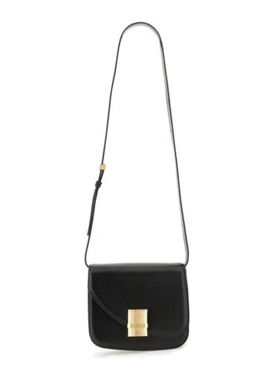 Ferragamo Women Shoulder Bag "flame" In Black