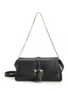 Ferragamo Women Shoulder Bag With Front Flap In Black