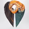 Ferragamo Paisley-leopard Print Silk Scarf In Pink