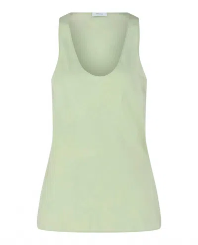 Ferragamo Silk Tank Top In Animal Print