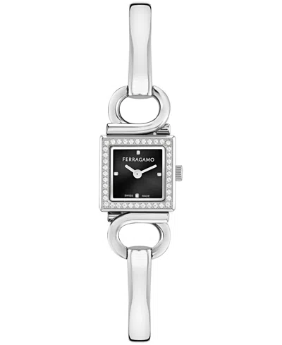Ferragamo Gancio Evo Bangle 18mm Watch In Metallic