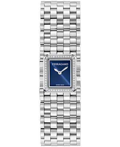 Ferragamo Women's Silver Stainless Steel Bracelet Watch 19mm