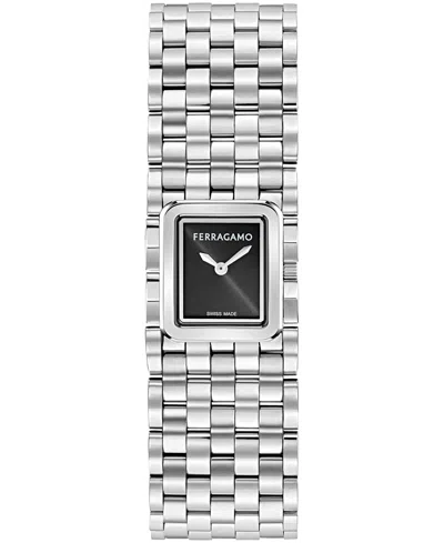 Ferragamo Women's Silver Stainless Steel Bracelet Watch 19mm