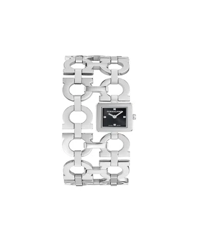 Ferragamo Women's Silver Stainless Steel Bracelet Watch, 19x19mm