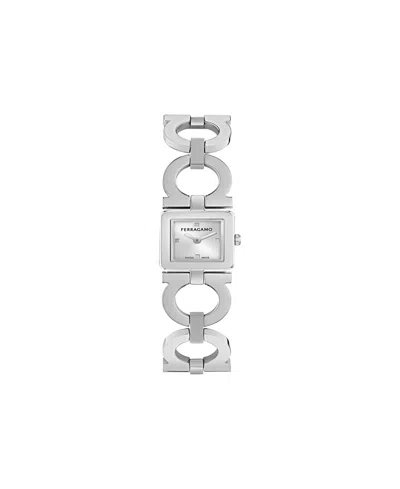 Ferragamo Women's Silver Stainless Steel Bracelet Watch, 19x19mm