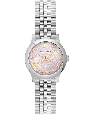 Ferragamo Duo 25mm Watch In Metallic