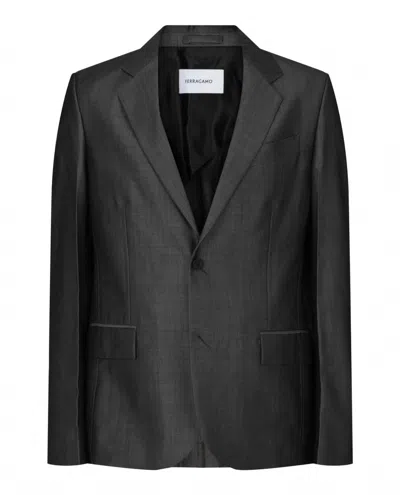 Ferragamo Women's Single-breasted Blazer In Black
