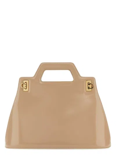 Ferragamo Women's Skin Leather Wanda M Handbag