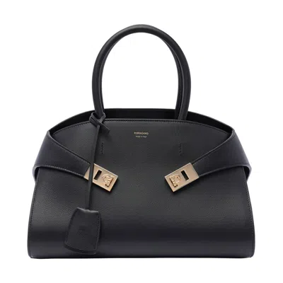 Ferragamo Women Small Hug Handbag In Black